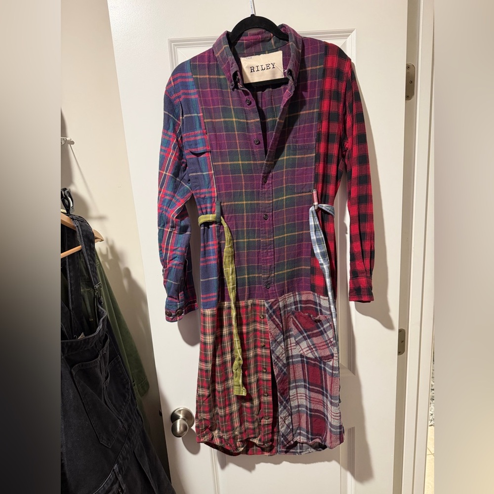 Riley Plaid Flannel Dress 🔥